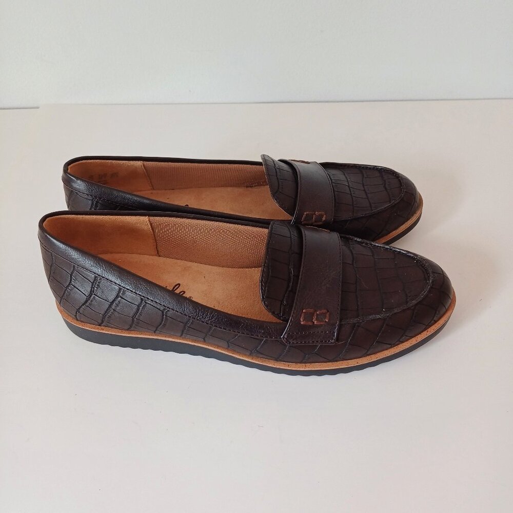 Women’s Life Stride Zee Patent Velocity 2.0 Slip Dark Chocolate Brown Loafers